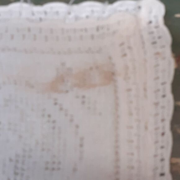 Vintage white lace 39" X 13" table runner - Picture 7 of 7